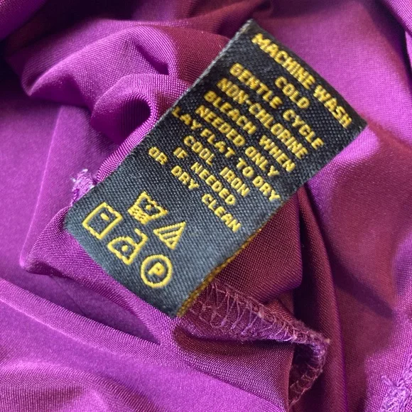 Serena Williams Signature Statement Purple Cowl Neck Top | Size Large | Dressy - Picture 6 of 8